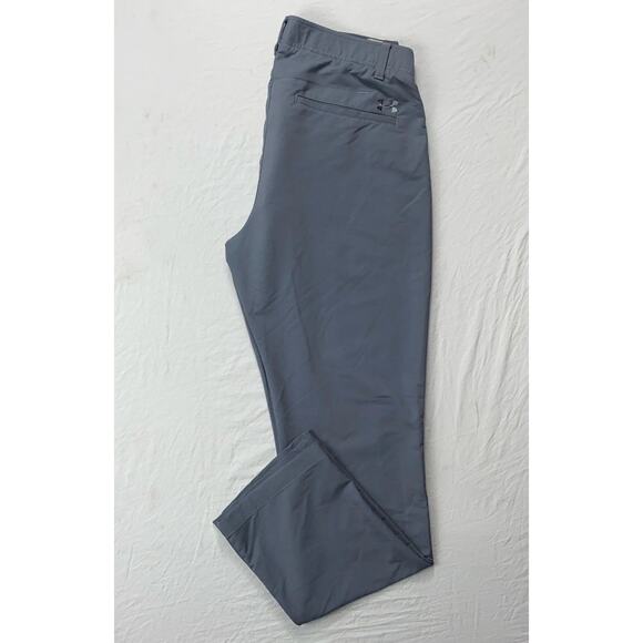 Under Armour Lightweight Flex Waist Flat Front Chino Golf Pants. Men's 32X31 EUC - Picture 1 of 8